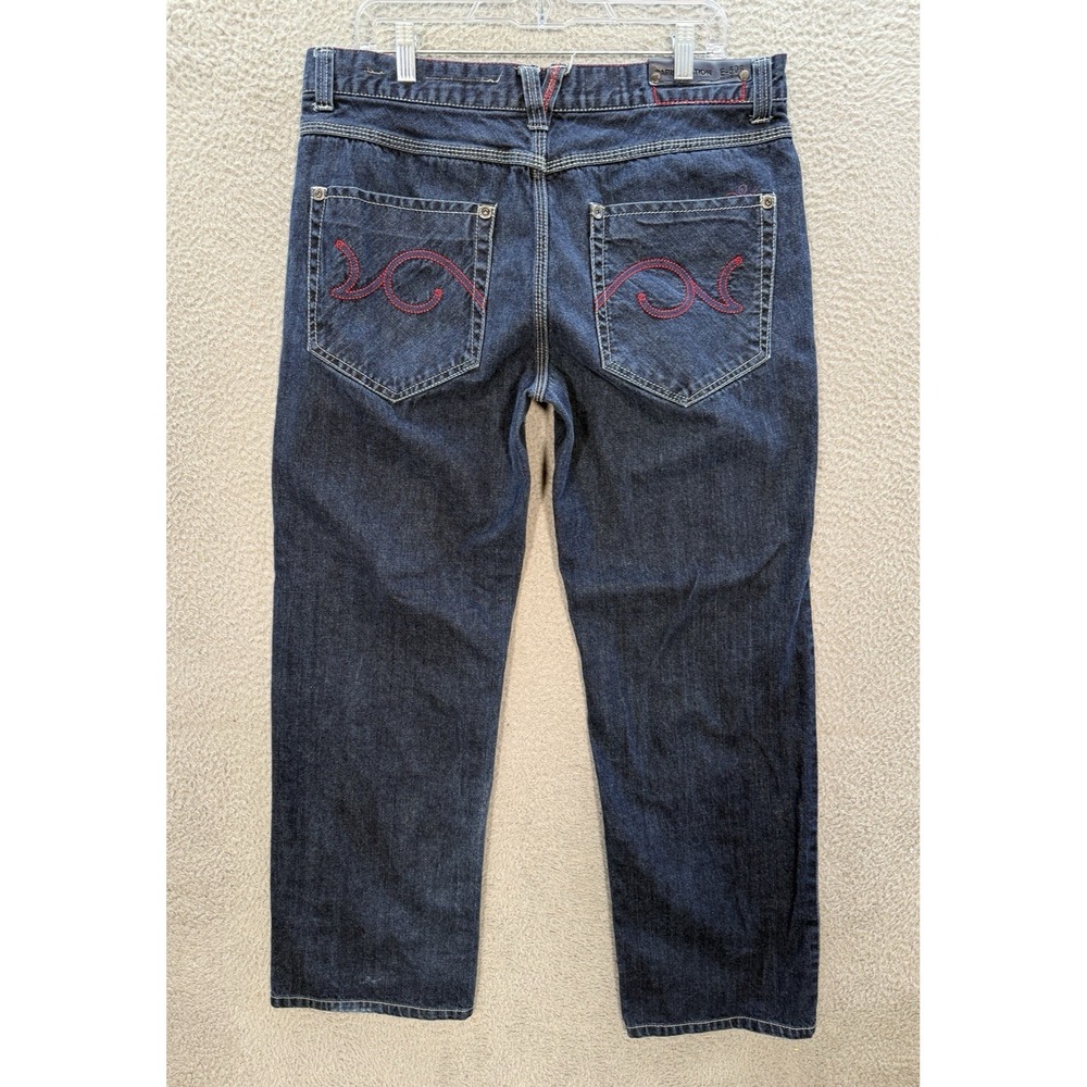 Vintage Parish Nation Jeans Mens 38x32 Blue Button Fly Grunge‎ Skater 90s Y2K